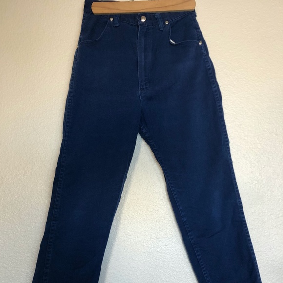 1960's Girl's Wrangler Blue Jeans - Picture 4 of 7